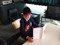 ４年生代表児童の発表です。