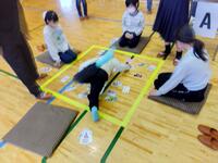 読み手の声と同時にジャンプ。