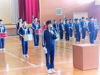 ６年生代表から励ましの言葉をいただきました。