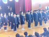 ６年生からお礼と励ましの言葉がありました。