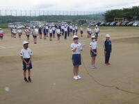 鼓笛への思いを代表児童が発表しました