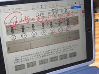 タブレットの画面には画k８羽州カードが表示されています。
