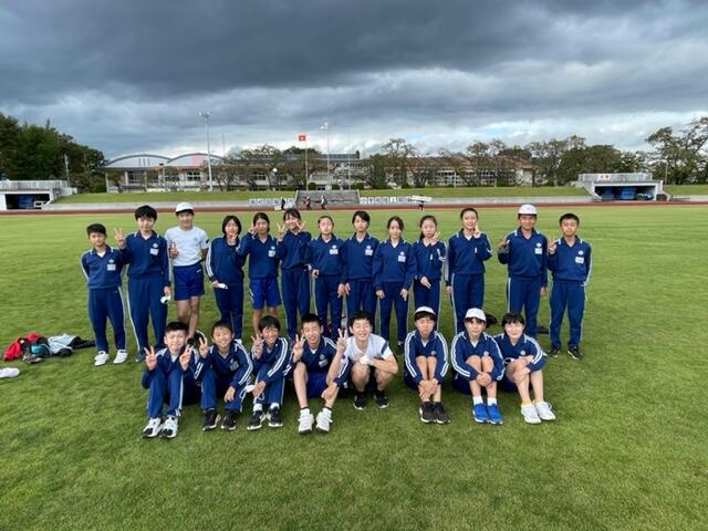 充実の笑顔いっぱいの選手たち 充実の笑顔いっぱいの選手たち