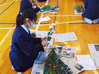 一本一本心を込めて生けました。