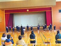 ６年生は今日で引退です。思い切り歌いました。