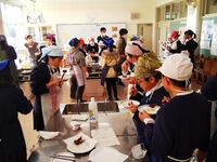 いざ試食です。松川の特産品になる味でした。