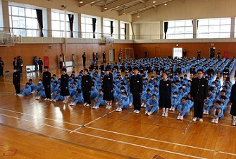 1年生の学級役員です。