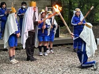 火が授けられました。