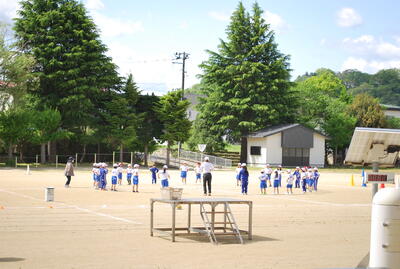 １年生の玉入れです。