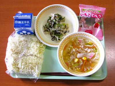 塩ラーメンにデザート