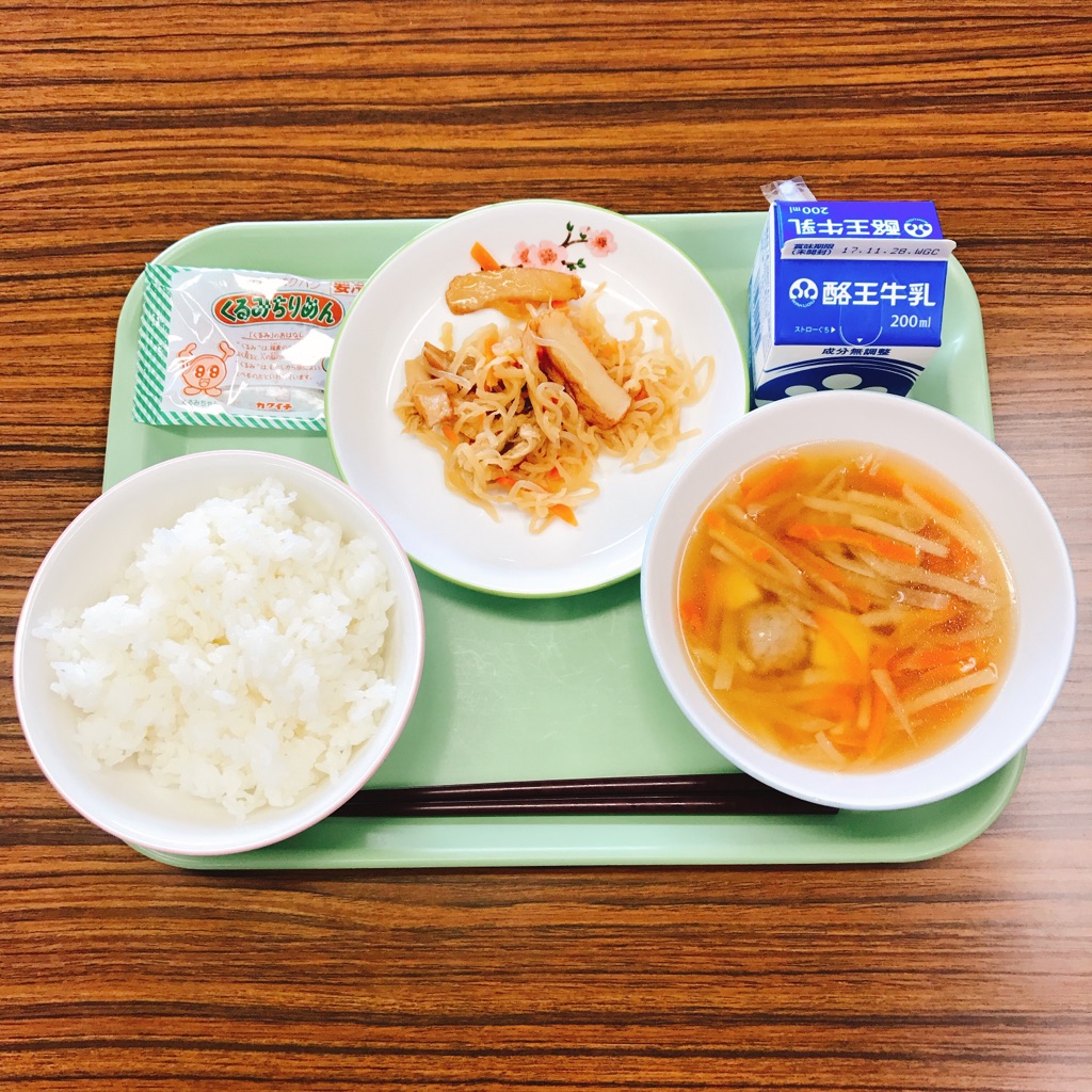 今日の給食 福島市立小 中 特別支援学校ポータル